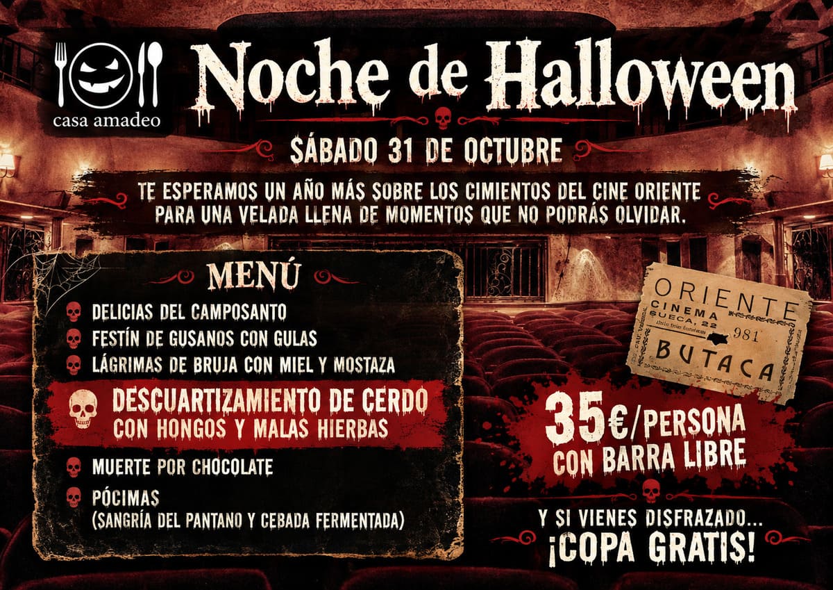 Cartel gótico de Halloween en Cine Oriente (1)